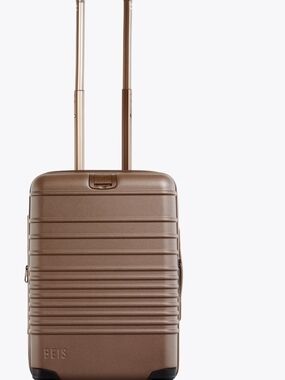 BEIS Metallic Bronze Carry-On Spinner Luggage
